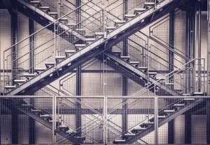 Escada de ferro industrial